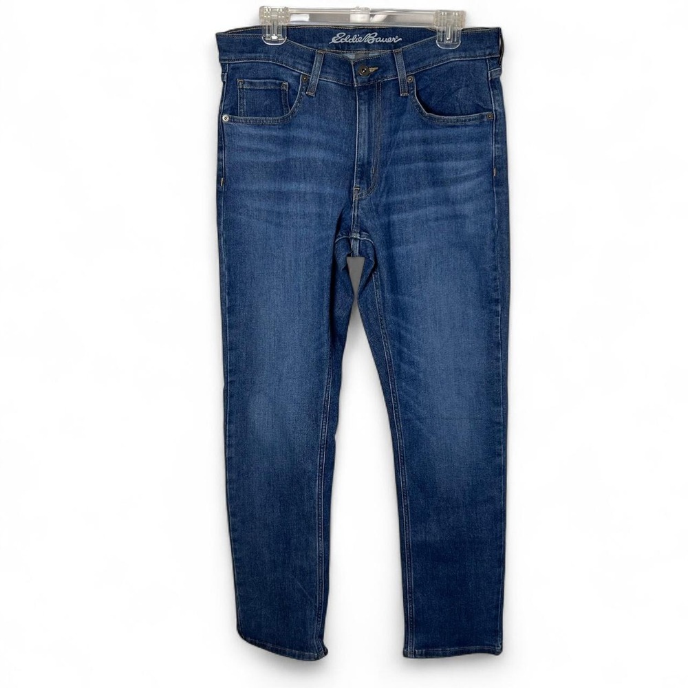 Eddie Bauer Men's Straight Blue Denim Jeans 32x32